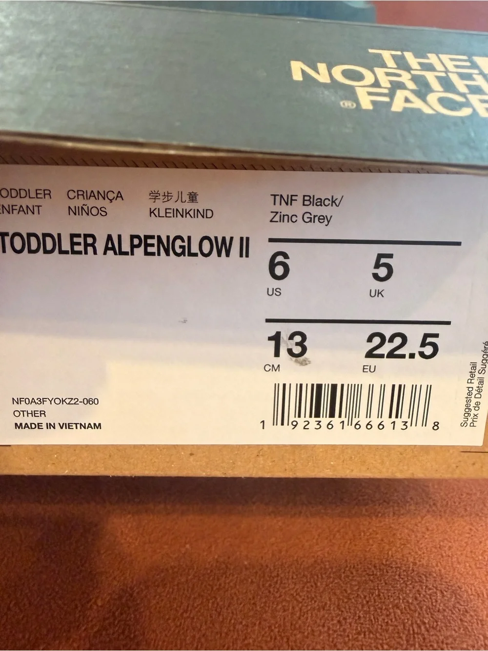 The North Face Kids Gray Waterproof Insulated Snow Boots